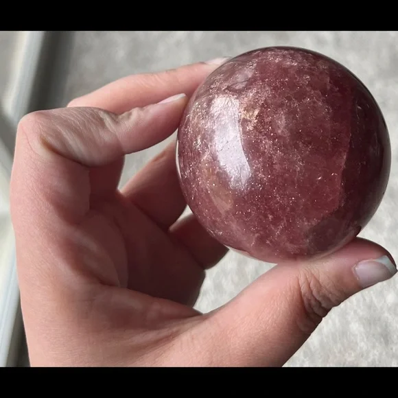 (RELISTED) Tanzberry Quartz Sphere - Picture 5 of 16